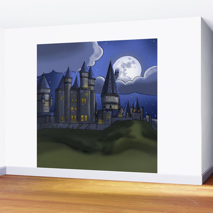 Castle Hogwarts Harry Potter Wall Mural by monigotadas ...