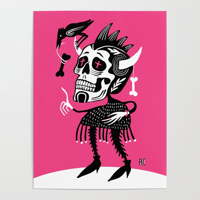 Scull Punk Poster