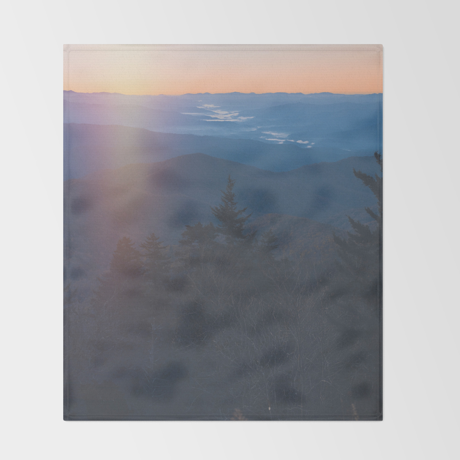 Sunrise In Smoky Mountains National Park Throw Blanket By Kateheintz Society6