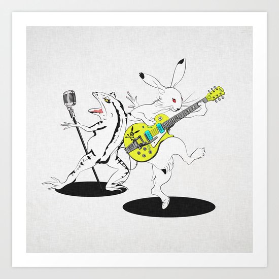 Music to Jump -鳥獣GIGA2015- Art Print