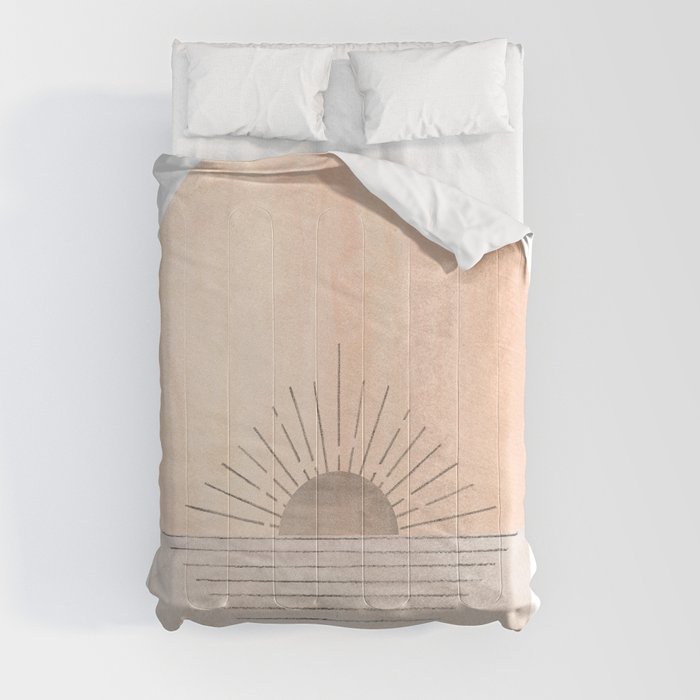 Pastel arch sunrise #34 Comforter