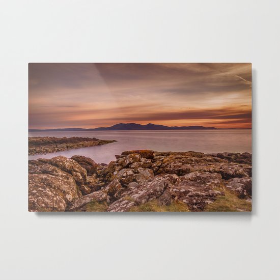 Arran Sunset Metal Print