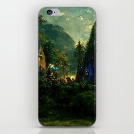 Walking into the forest of Elves iPhone Skin