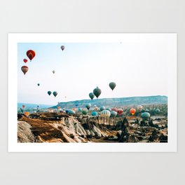 Hot Air Rises | Cappadocia, Turkey Art Print