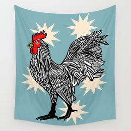 Prize Rooster Wall Tapestry