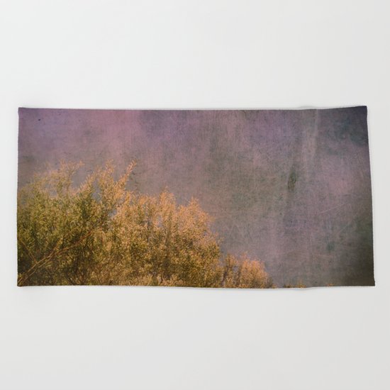 Abstract trees Beach Towel