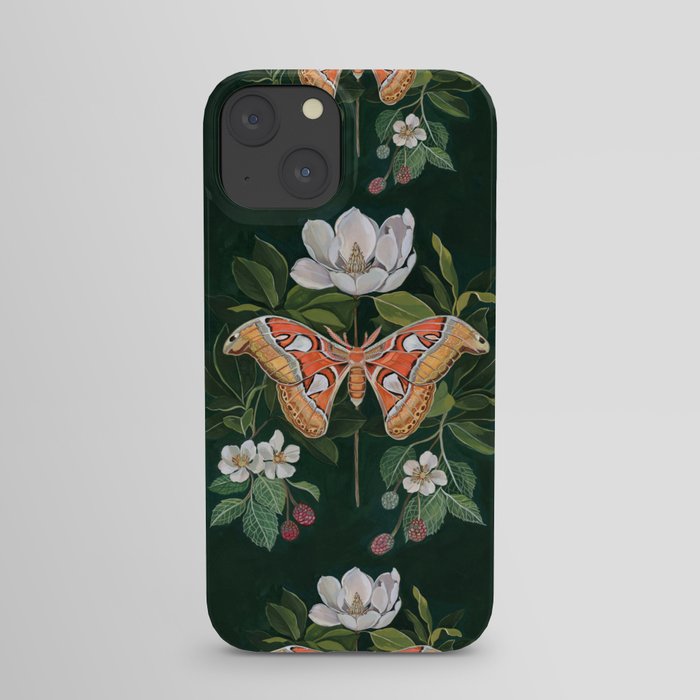 Atlas Moth Magnolia iPhone Case