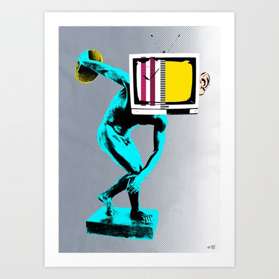 Diskus TV Art Print