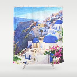 Santorini Greece #2 Shower Curtain