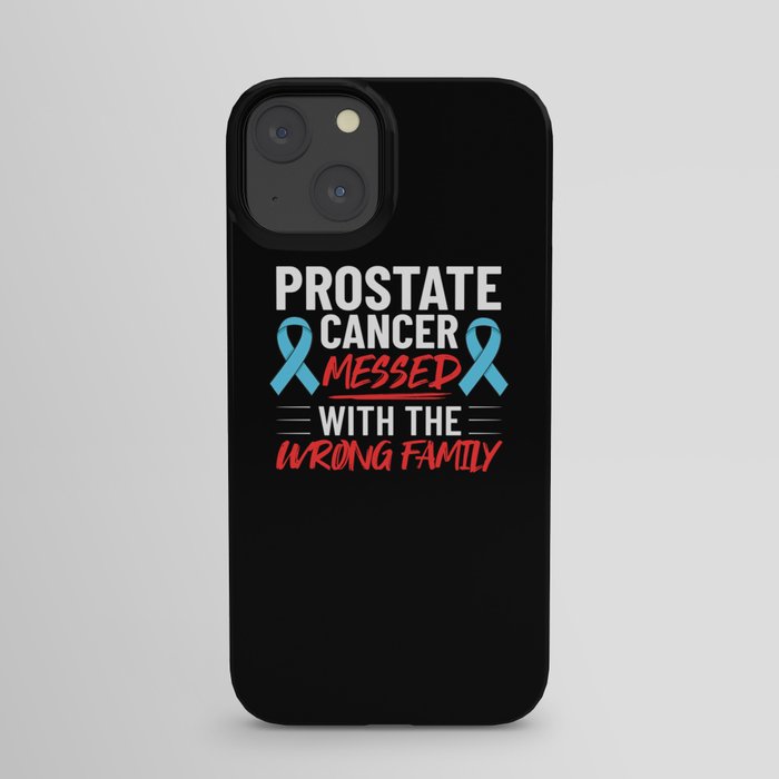 Prostate Cancer Blue Ribbon Survivor Awareness iPhone Case