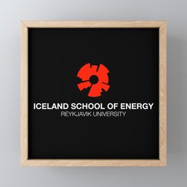 Iceland School of Energy – Black Framed Mini Art Print