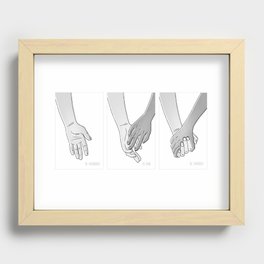 Three Words: Vulnerable, Kind, Confident Recessed Framed Print