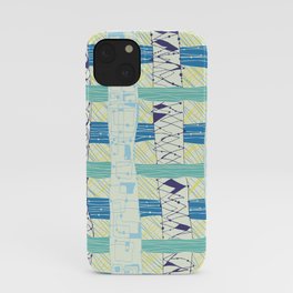 Doodled Checks iPhone Case