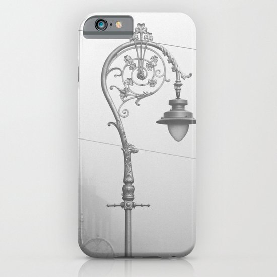 Dublin street lamp in the fog iPhone & iPod Case