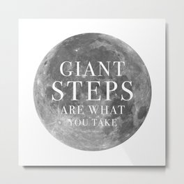 Giant steps | W&L004 Metal Print | Typography, Abstract, Space, Music 