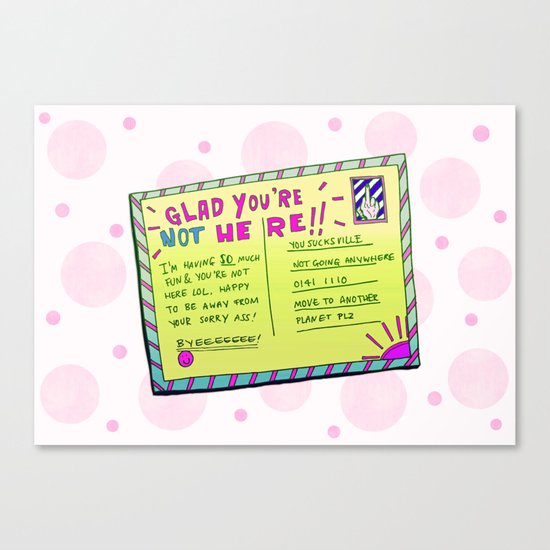 Sass Card Canvas Print