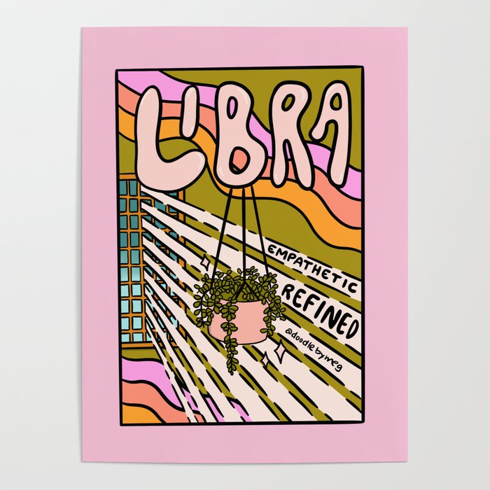 Libra Plant Poster by Doodle by Meg | Society6