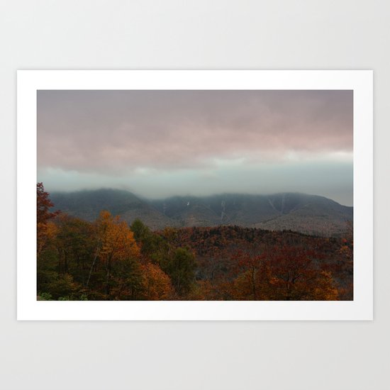 Fog Rolling Over The Hills Art Print
