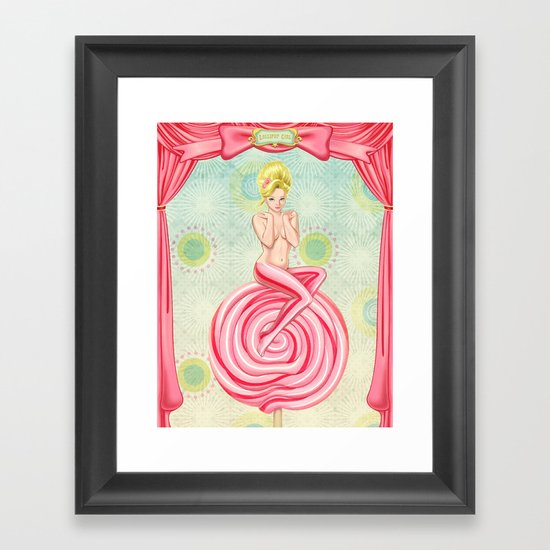Lollipop Girl Framed Art Print