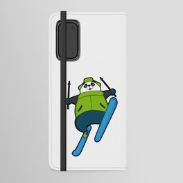 Penguin as Skier with Ski Android Wallet Case