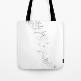 Flower Line Tote Bag