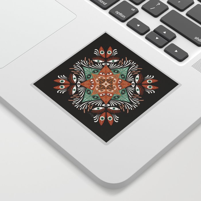 Optical Madala – Mint & Mahogany Sticker