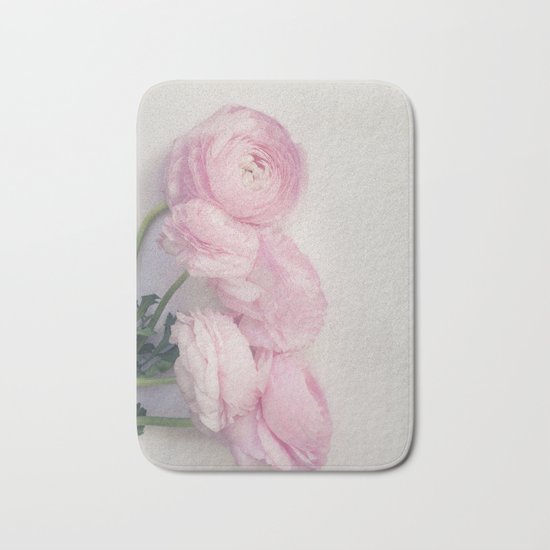Pink Peonies Bath Mat