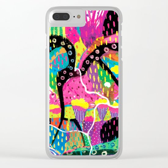 My mind runs wild like your imagination Clear iPhone Case