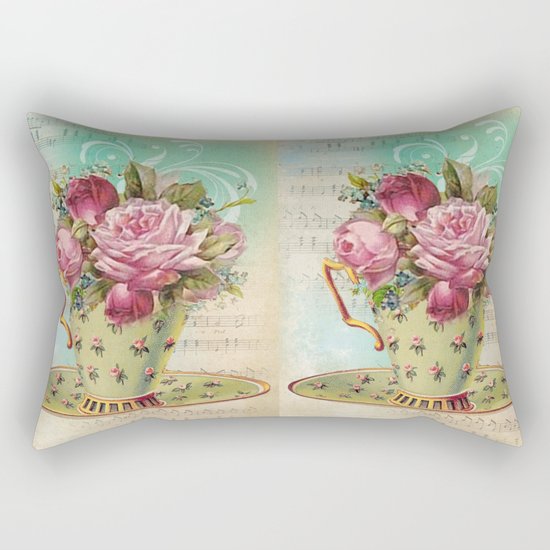 Tea flowers #6 Rectangular Pillow