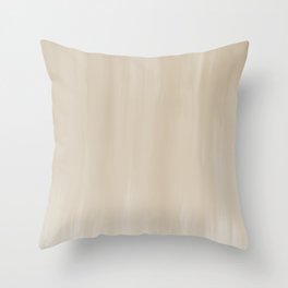 Cozy Beige Taupe White - Abstract Art Series Throw Pillow