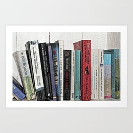 Book shelf love- we are what we read Art Print
