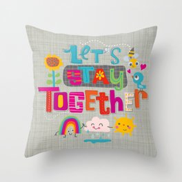 together Throw Pillow