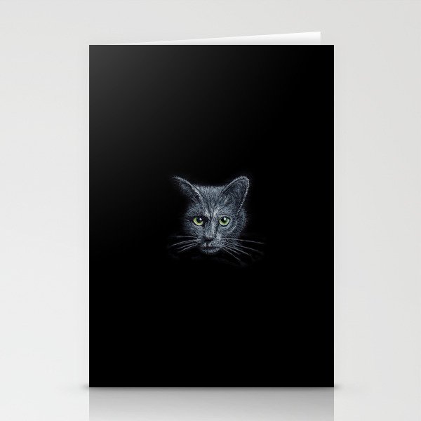 BLACK CAT Stationery Cards