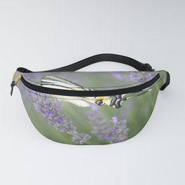 Swallowtail Sideview Amongst Lavender Spikes Photograph Fanny Pack