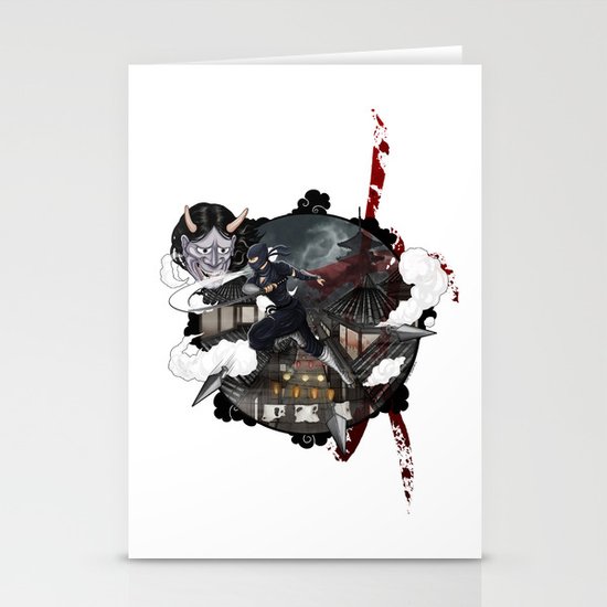 Kunoichi 3 of 4 Stationery Cards