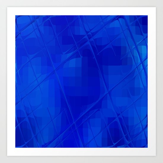 Re-Created Twisted SQ XLV by Robert S. Lee Art Print