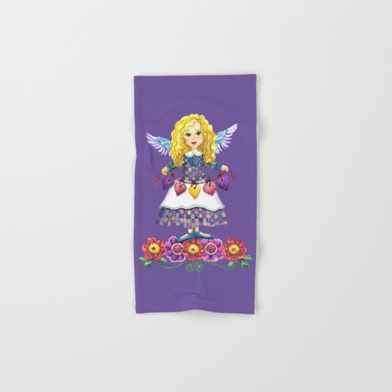 Angel Love (Purple) Hand & Bath Towel