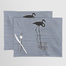 Flamingo Silhouette Acrylic Art Placemat
