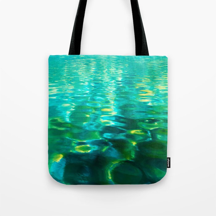 Blue Green Ocean Lake Water Tote Bag