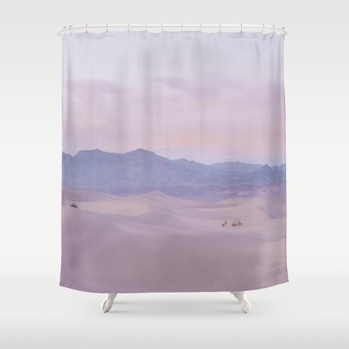 Pink Desert Sunset Shower Curtain