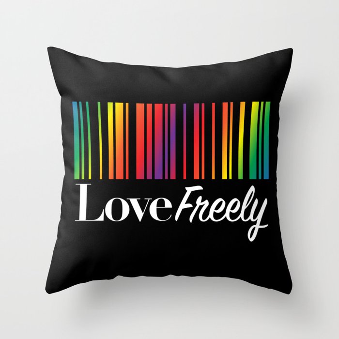 Love Freely Throw Pillow
