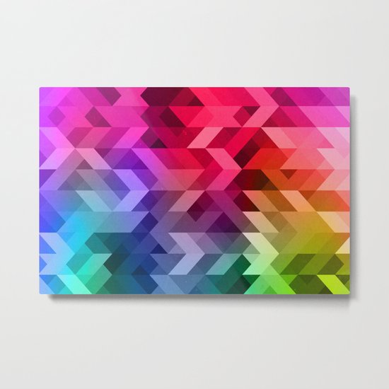 3d Retro Metal Print