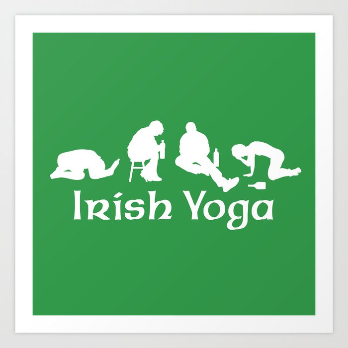 Irish Yoga Art Print by Laundry Factory