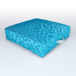 Turquoise Blue Sea Outdoor Floor Cushion