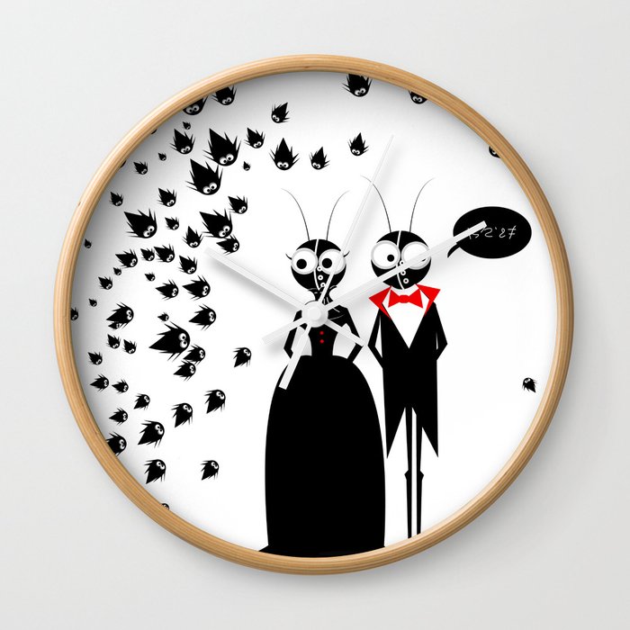 Mr.&Mrs. Black Wall Clock