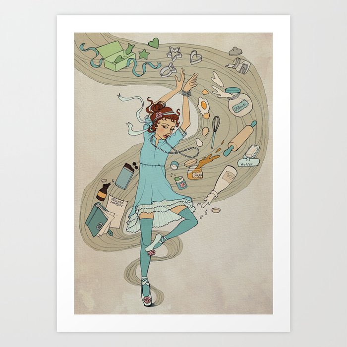 Dance of the Cookie Fairy Art Print