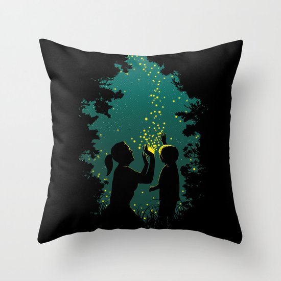 Fireflies Throw Pillow