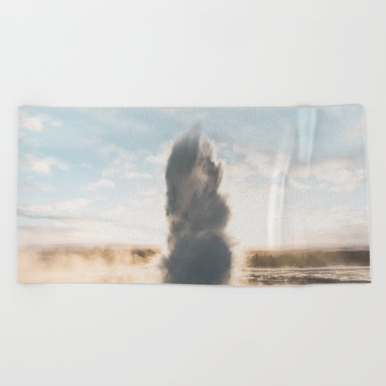 Geysir, Iceland II Beach Towel