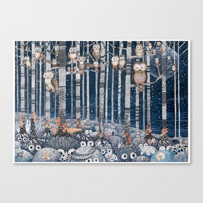 Winter forest Canvas Print