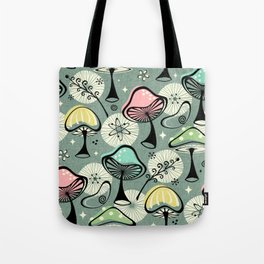 Mid Mod Mushrooms ©studioxtine Tote Bag